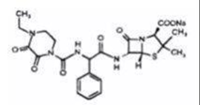 Chemical Structure - piperacillin and tazobactam 1