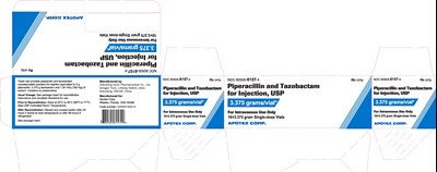 piperacillin-and-tazobactam-6.jpg PRINCIPAL DISPLAY PANEL - 3.375 Gram Vial Carton - piperacillin and tazobactam 6