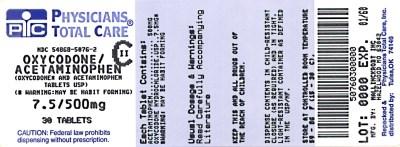 Image Of 7.5 mg/500 mg Label (5076)