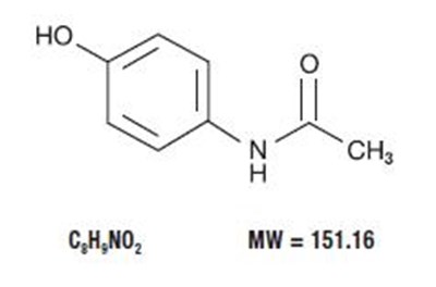 Acetaminophen Chemical Structure (Oxycodone And Acetaminophen Tablets 2)