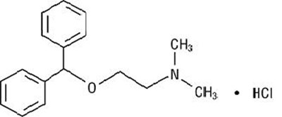 Structural formula - diphenhydramine hydrochloride injection 1