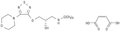 Chemical Structure Of Timolol Maleate (Dorzolamide Timolol Str2)