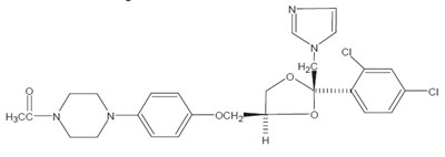 chemical structure - ketoconazole shampoo 1