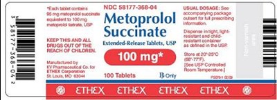 100 mg (100 Tablets Bottle Label)