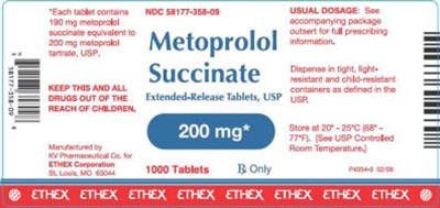 200 mg (1000 Tablets Bottle Label)