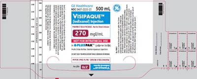 visipaque-03.jpg PRINCIPAL DISPLAY PANEL - 270 mgI/mL Bottle Label - visipaque 03