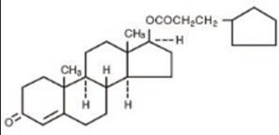Chemical Structure - testosterone cypionate injection usp 1