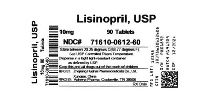 Bottle Label 10 mg (71610 0612 60)