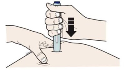 H  Firmly Push The Autoinjector Down Onto Skin Until It Stops Moving. (Enbrel 0d)