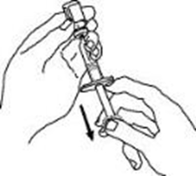 14.	With The Needle In The Enbrel Vial, Turn The Vial Upside Down.  Hold The Syringe At Eye Level And Slowly Pull The Plunger Down To The Unit Markings On The Side Of The Syringe That Correspond With The Correct Dose.  Make Sure To Keep The Tip Of The Needle In The Solution.  Some White Foam May Remain In The Enbrel Vial.  This Is Normal. (Enbrel 39)