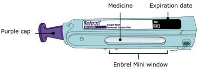 B	Inspect The Enbrel Mini Single-dose Prefilled Cartridge. (Enbrel 44)