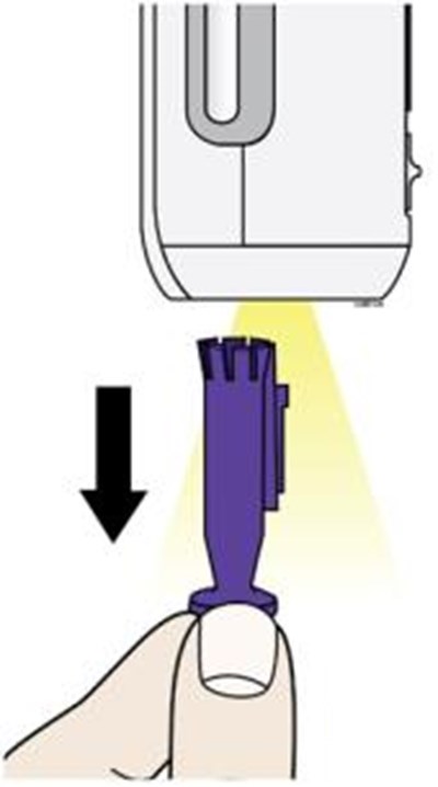 When You Are Ready To Inject, Pull The Purple Cap Straight Down And Off.  Do Not Leave The Purplecap Off For More Than 5 Minutes.  This Can Dry Out The Medicine. (Enbrel 4e)
