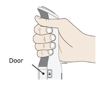 When Your Injection Is Finished, You Will Hear A Motor Noise For A Few Seconds. When Finished, The Door Will Automatically Open.  Do Not Block The Door With Your Hand. (Enbrel 52)