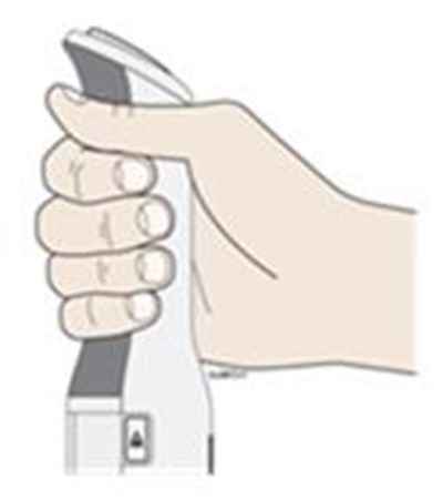 Finger Gripwhen Injecting, Hold The Autotouch™ Reusable Autoinjector With Fingers Wrapped Around The Gray Finger Grip. (Enbrel 5d)