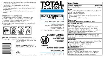 70 count - G144850A1.1448.022322.81M.70ct.TSHandSanitizingWipes