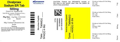 Divalproex Sodium Er Tab 500mg (5061f4f1 32fe 4ab4 8787 E054053108d0 07)
