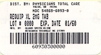 Requip Xl Extended-release Tablets Label 2 mg X 30 (6093)