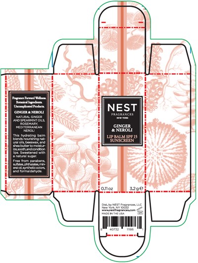 nest-02.jpg PRINCIPAL DISPLAY PANEL - 3.2 g Tube Carton - GINGER & NEROLI - nest 02