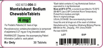 4 mg-30s Bottle Label - 4mg 30s