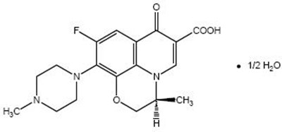 Chemical Structure - levofloxacin str