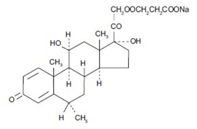 Structure (Methylprednisolone Sodium Succinate For Injection  1)