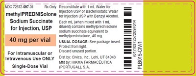 Vial Label (Methylprednisolone Sodium Succinate For Injection  2)