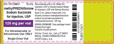 Vial Label (Methylprednisolone Sodium Succinate For Injection  4)