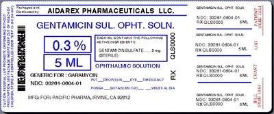 Image Label (Gentamicin Sulf 0 3 Opth Soln For Pacific 3)