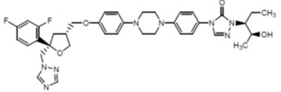 chemical-structure - posaconazole str