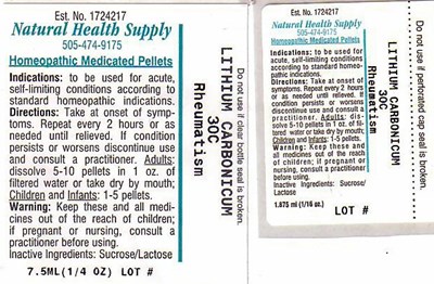 Rheumatism 7 Label (Nhs Rheumatism 7)