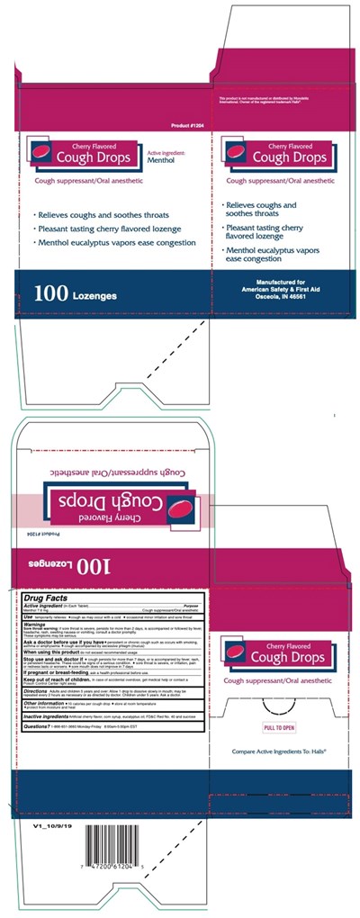 cherrycoughdrops-02.jpg PRINCIPAL DISPLAY PANEL - 100 Lozenge Box - cherrycoughdrops 02