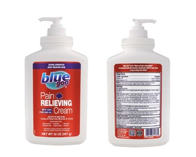 Blue Goo Cream Label (Blue Goo Pain Relieving Cream 1)
