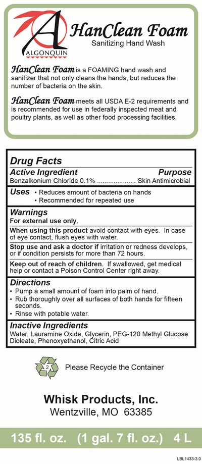 Package Label - 4 L Kwik-Klick Cartridge - HanCleanFoamM 01