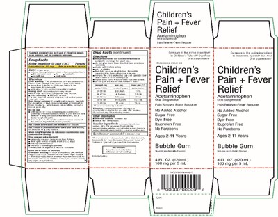 Walgreen Children's Pain+ Fever Relief Acetaminophen Oral Suspension (Childrens Tylenol 01)