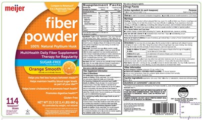 Fiber Therapy 100% Natural Psyllium Husk Orange Smooth (51572pvlr)