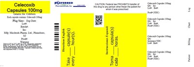 Celecoxib Capsules 100mg (Celecoxib 50mg 60s Bottle)