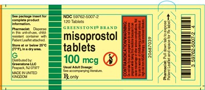 misoprostol-03.jpg PRINCIPAL DISPLAY PANEL - 100 mcg Tablet Bottle Label - misoprostol 03