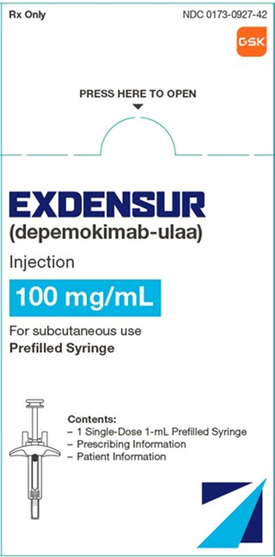 Exdensur 100 mg Per mL Syringe Carton (Exdensur Spl Graphic 12)