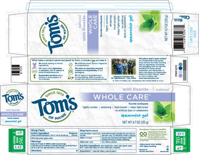toms-01.jpg Principal Display Panel - 133 g Tube Carton - toms 01