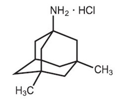 Memantine HCl Structural Formula (Image 01 01)