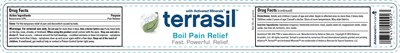 Terrasil_Boil_Pain_Label_44g_05122014.jpg Jar Label - Terrasil Boil Pain Label 44g 05122014