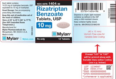 image-02.jpg Rizatriptan Benzoate Tablets 10 mg Bottle Label - image 02
