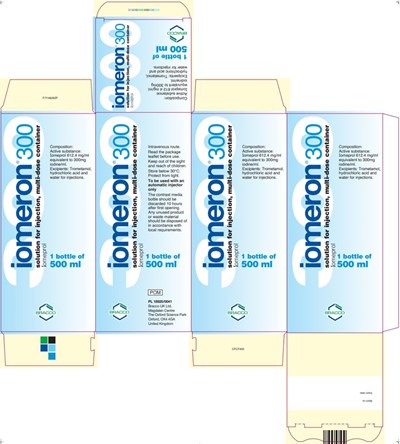 Iomeron 300 Carton 500 mL - UK Iomeron 300 500ml box