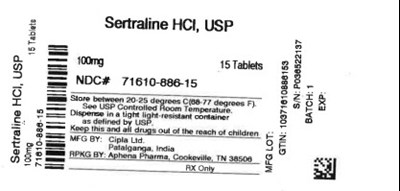 Label - 71610 0886 15