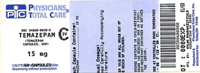 Image Of 15 mg Package Label (0038)