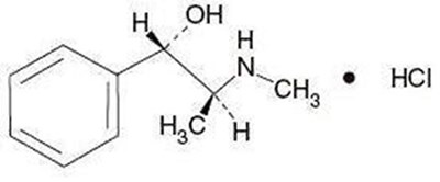 Image Description (Pseudoephedrine Hydrochloride Structure)