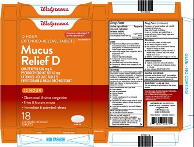 PRINCIPAL DISPLAY PANEL - 600 mg/60 mg Tablet Blister Pack Carton - guaifenesin 01