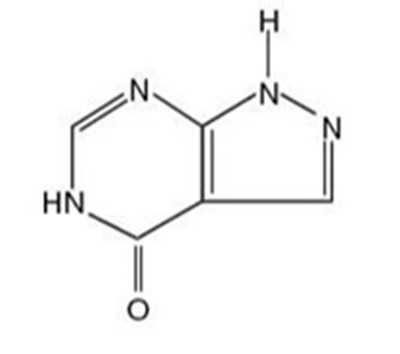 Chemical Structure - allopurinol str