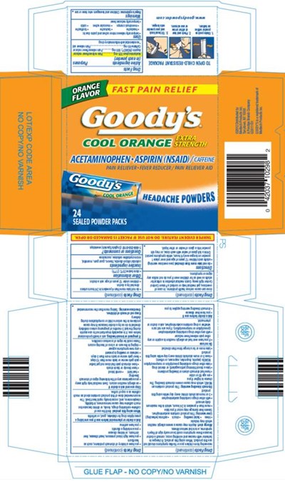 Principal Display Panelgoody’s Cool Orange Extra Strength Headache Powders24 Sealed Powder Packs (Goodys Cool Orange Headache Powder 01)