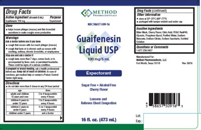 guaifenesin-01.jpg PRINCIPAL DISPLAY PANELNDC 58657- 509- 16GuaifenesinLiquid USP100 mg/ 5 mLExpectorant16 fl. oz. (473 mL) - guaifenesin 01